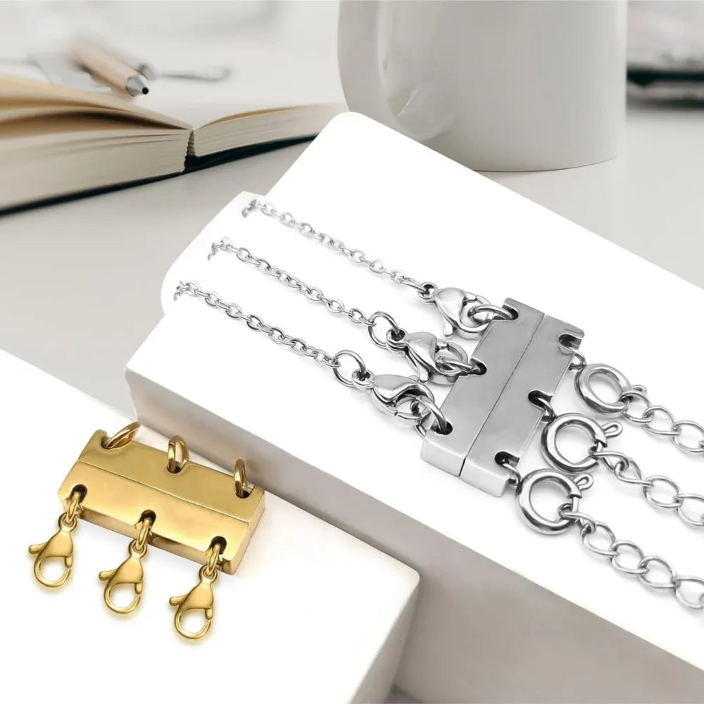 Magnetic Necklace Layering Clasps